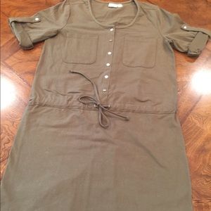 Women with Control brand dress olive green size M